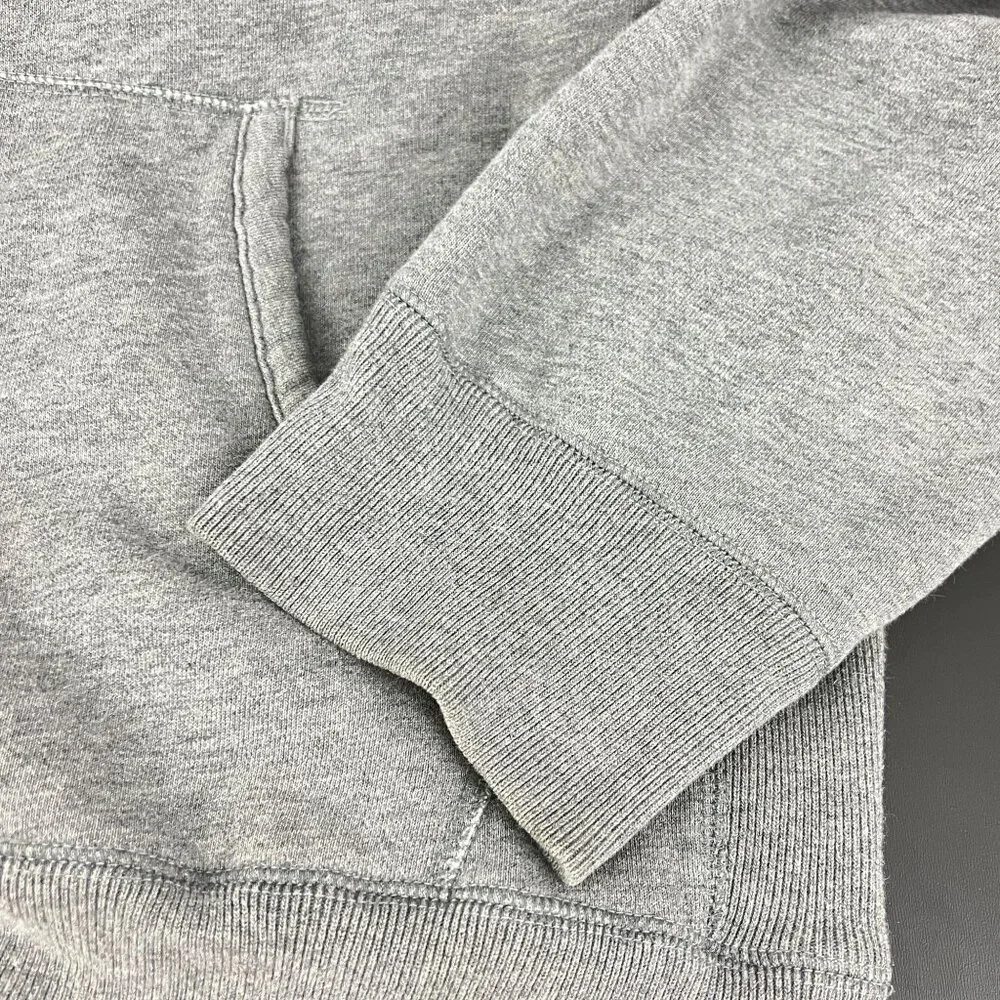 Vtg Abercrombie Fitch Hoodie Men’s XL Spell Out Pullover Gray 90s Y2K Sweatshirt - Picture 6 of 11